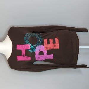 Arizona brown Hope long sleeve shirt favorite crew